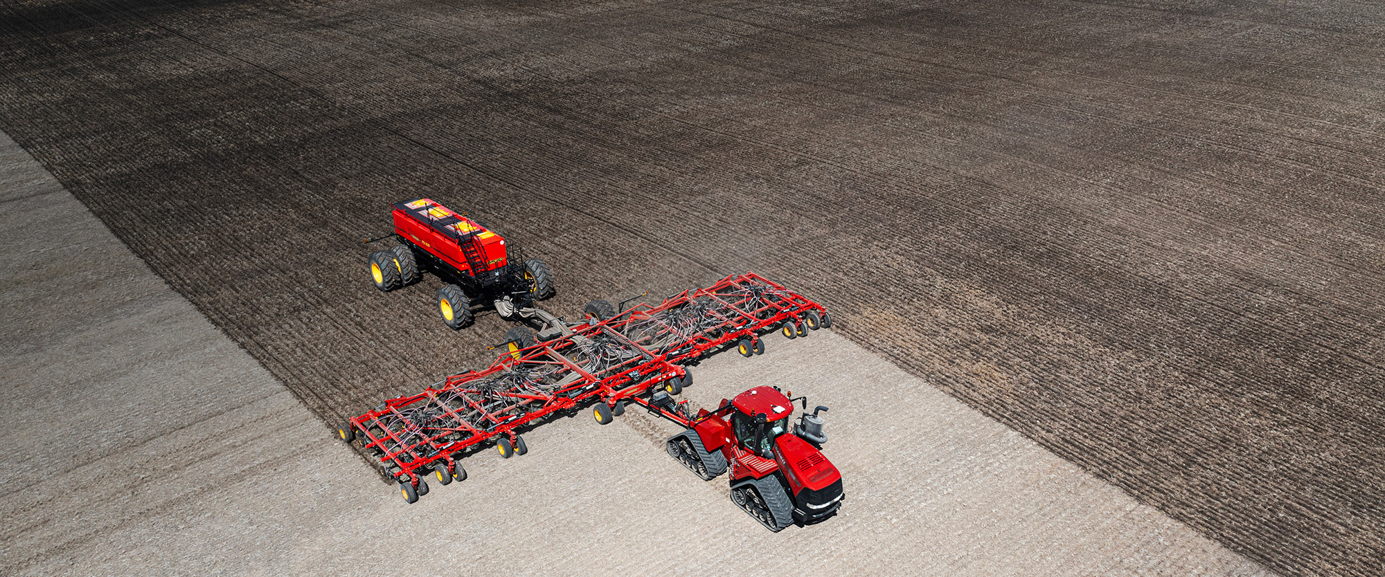 Seed Hawk seeding into stubble